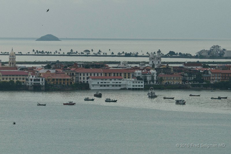 20101203_153233 D300.jpg - Casco Viejo from the Intercontinental Hotel.  The dome of the Iglesias San Francisco and Metropolitam Cathedral is clearly seen